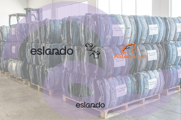 Eslando vs Alibaba comparison for textile waste marketplace and recycling supply chains